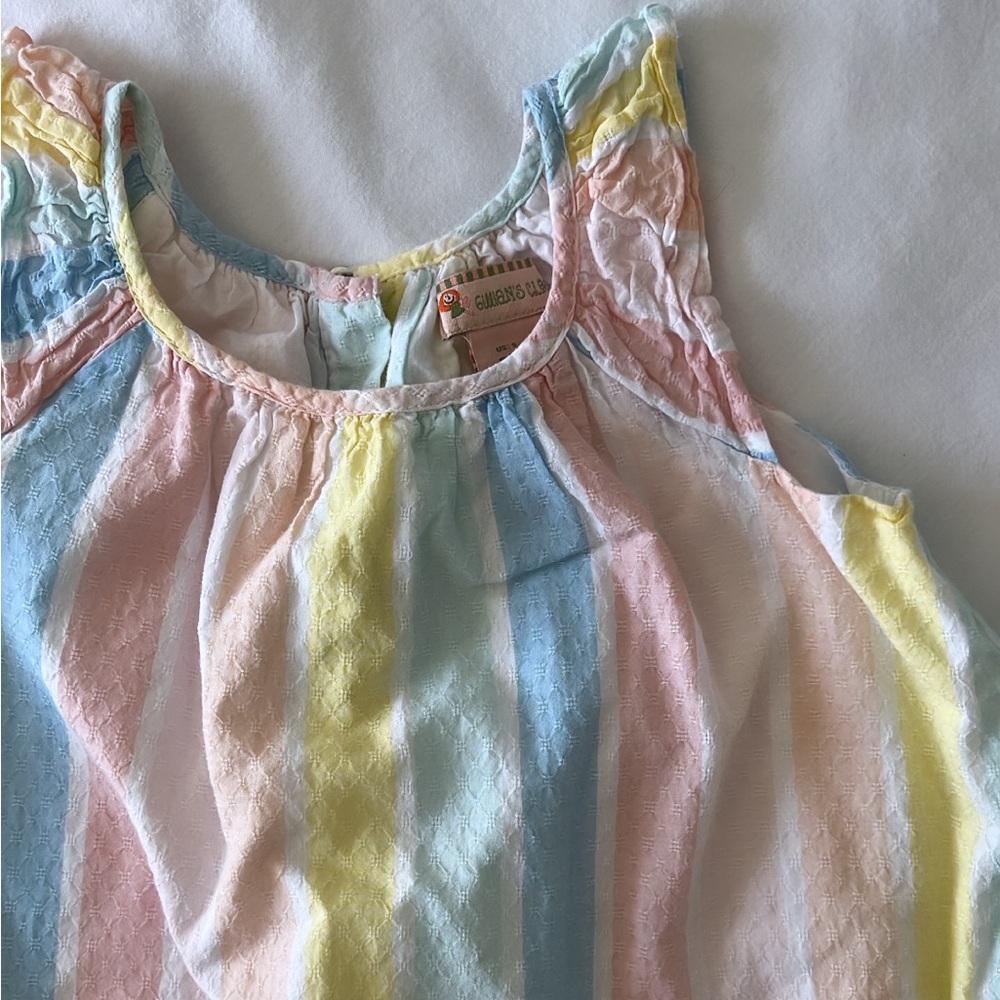 Flutter Sleeve Spring Linen Dress (Size 5) - Picture 2 of 4